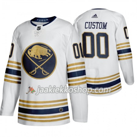 Miehille NHL Buffalo Sabres Pelipaita Custom 50th Anniversary Adidas 2019-20 Valkoinen Authentic